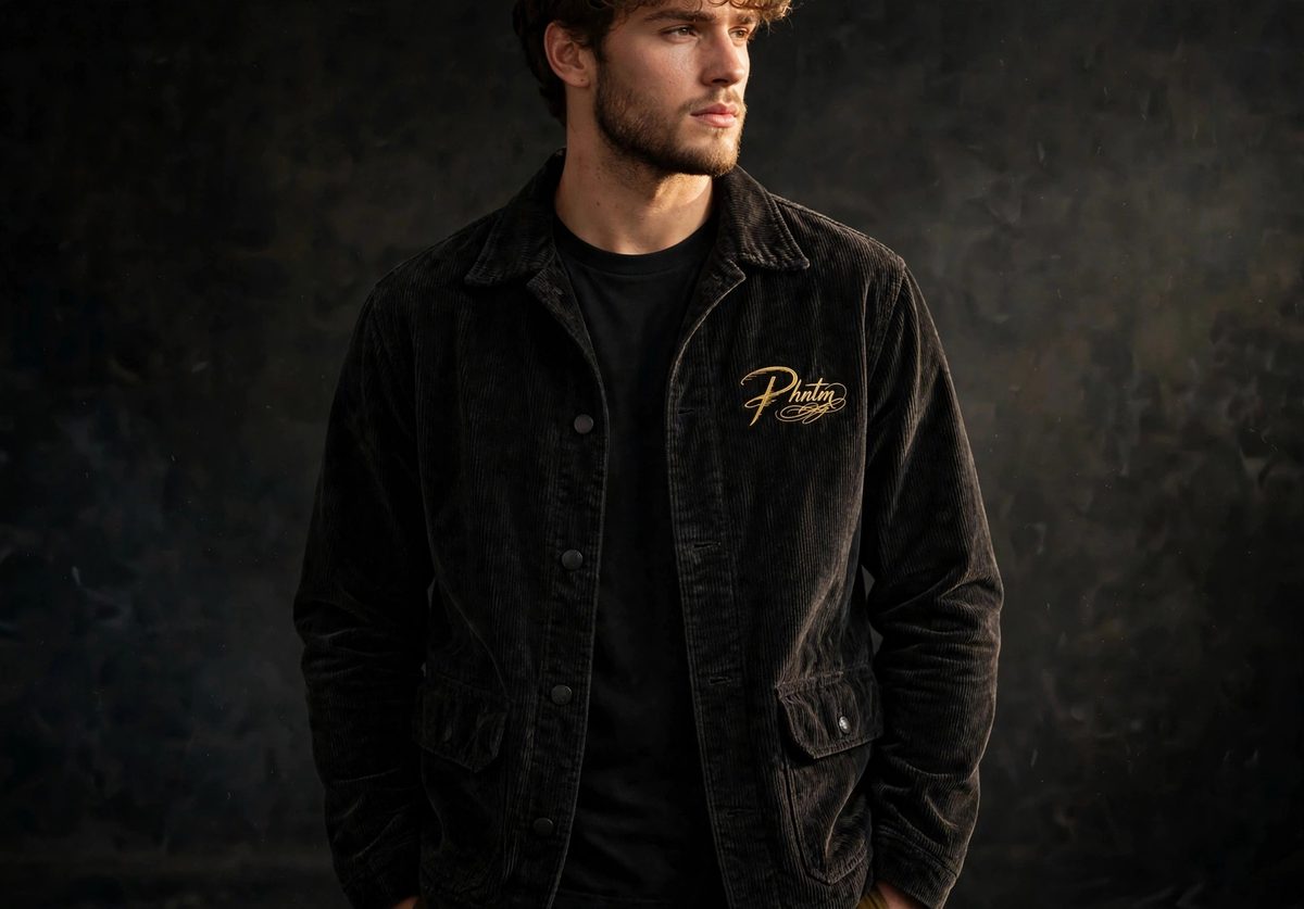 PHNTM Chore Jacket   Black mockup